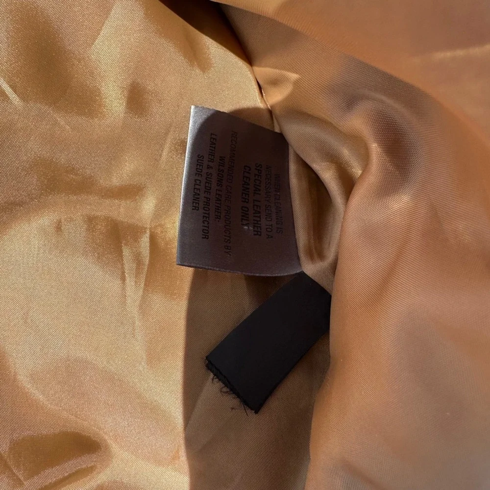 Wilsons Leather Mens XL Suede Blazer Jacket Tan Brown Two Button Sport Coat